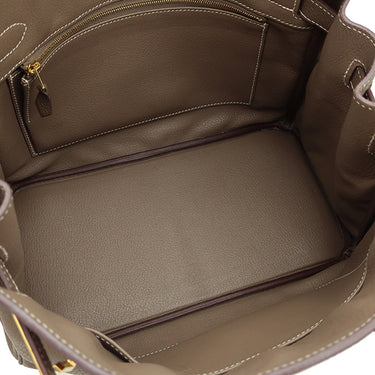 エルメス HERMES バーキン30 エトゥープ トリヨンクレマンス ハンドバッグ ゴールド金具 グレージュ