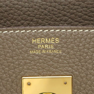 エルメス HERMES バーキン30 エトゥープ トリヨンクレマンス ハンドバッグ ゴールド金具 グレージュ