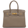 エルメス HERMES バーキン30 エトゥープ トリヨンクレマンス ハンドバッグ ゴールド金具 グレージュ