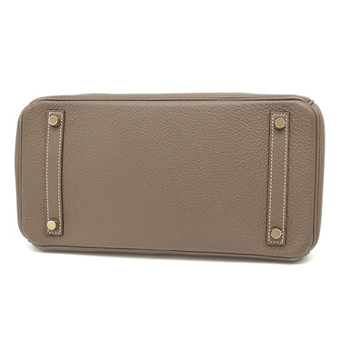 エルメス HERMES バーキン30 エトゥープ トリヨンクレマンス ハンドバッグ ゴールド金具 グレージュ