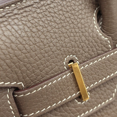 エルメス HERMES バーキン30 エトゥープ トリヨンクレマンス ハンドバッグ ゴールド金具 グレージュ