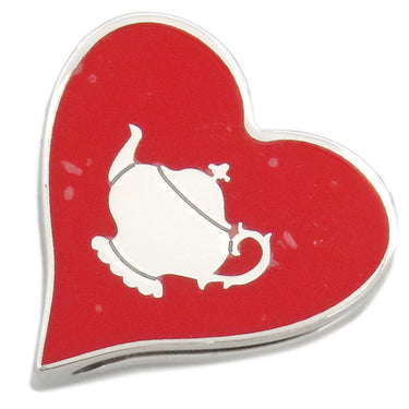 エルメス HERMES ティータイム ツイリーリング レッド メタル スカーフリング シルバー金具 新品 未使用 赤 ハート