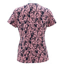 エルメス HERMES 総柄 ピンク×ネイビー コットン 13195 半袖Ｔシャツ 紺 【Brides de GALA en Desordre/ブライド ドゥ ガラ アン デゾルドル】