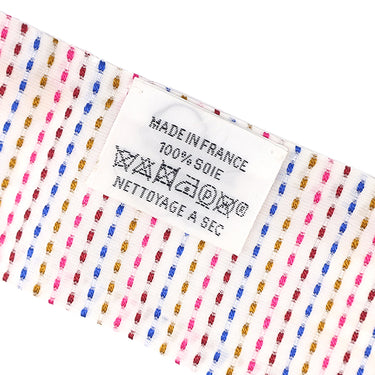 エルメス HERMES ツイリー ホワイト×ローズ×ヴェール シルク スカーフ 【CHEVALOSCOPE NEON/シュヴァロスコープ ネオン】