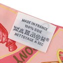 エルメス HERMES ツイリー ローズプードル×コライユ×イエロー シルク スカーフ 【FUNNY ICE CREAM/ファニー アイスクリーム】