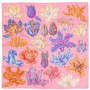 エルメス HERMES カレ90 CARRE ローズマラバール×ヴァイオレット×オレンジ シルク スカーフ 【TULIPOMANIE/チューリップマニア】