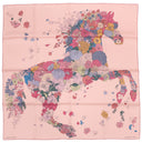 エルメス HERMES カレ90 CARRE ローズオルタンシア×ブルー×ヴェール シルク スカーフ 【ROBE LEGERE/ローブ レジェール】