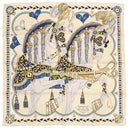 エルメス HERMES カレ90 CARRE クリーム×マリン×ゴールド シルク スカーフ 【HARNAIS DE COEUR/アルネ ドゥ クール】