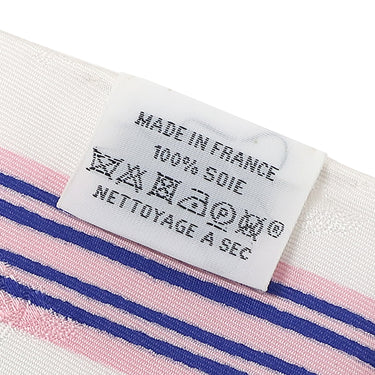 エルメス HERMES カレ70 トライアングル ジェアン ホワイト×マルチカラー シルク ストール ゴールド金具 新品 未使用【GARDE ROBE POP/ガルドローブポップ】