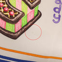 エルメス HERMES カレ70 CARRE パールグレー×ローズ×マルチカラー シルク スカーフ 【FUNNY ICE CREAM/ファニー アイスクリーム】