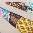 エルメス HERMES カレ70 CARRE パールグレー×ローズ×マルチカラー シルク スカーフ 【FUNNY ICE CREAM/ファニー アイスクリーム】