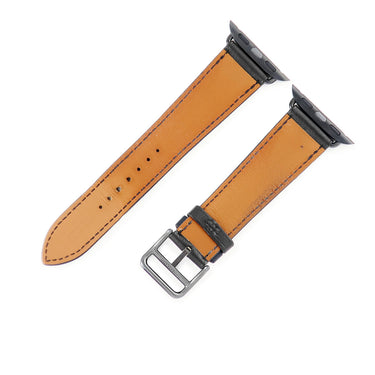 エルメス HERMES 純正 アップルウォッチ用 シンプルトゥール ブラック カーフ ステンレススチール ブラックPVD加工 腕時計パーツ ストラップ ベルト 20ｍｍ ブラック 尾錠付 PVD 金具付