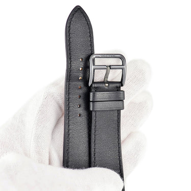 エルメス HERMES 純正 アップルウォッチ用 シンプルトゥール ブラック カーフ ステンレススチール ブラックPVD加工 腕時計パーツ ストラップ ベルト 20ｍｍ ブラック 尾錠付 PVD 金具付