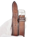 エルメス HERMES 純正 アップルウォッチ用 レザーベルト ブラウン レザー ステンレススチール 腕時計パーツ ストラップ 替え 20ｍｍ ブラウン 茶