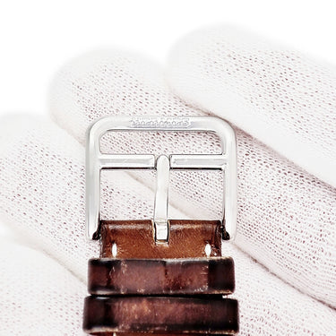 エルメス HERMES 純正 アップルウォッチ用 レザーベルト ブラウン レザー ステンレススチール 腕時計パーツ ストラップ 替え 20ｍｍ ブラウン 茶
