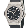 腕時計 ウブロ HUBLOT クラシックフュージョン 8デイズ チタニウム 516.NX.1470.LR 手巻き メンズ ブラック パワーリザーブ