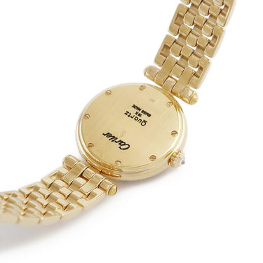 腕時計 カルティエ Cartier パンテール ヴァンドーム SM 88472847 クオーツ レディース メーカーOH済 K18YG無垢 純正ダイヤ ラウンド