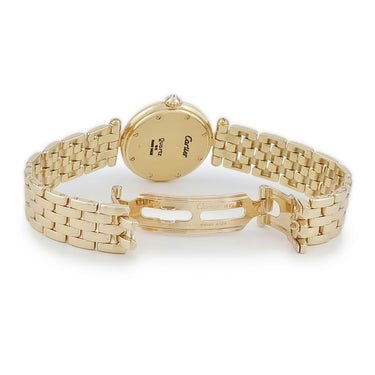腕時計 カルティエ Cartier パンテール ヴァンドーム SM 88472847 クオーツ レディース メーカーOH済 K18YG無垢 純正ダイヤ ラウンド