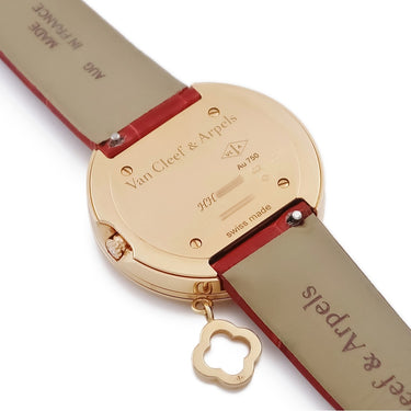 腕時計 ヴァンクリーフアーペル Van Cleef & Arpels チャーム VCARO4HT00 クオーツ レディース K18RG無垢 ホワイト