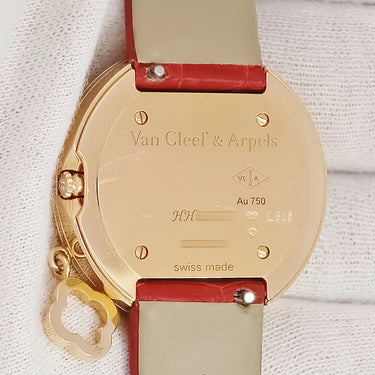 腕時計 ヴァンクリーフアーペル Van Cleef & Arpels チャーム VCARO4HT00 クオーツ レディース K18RG無垢 ホワイト