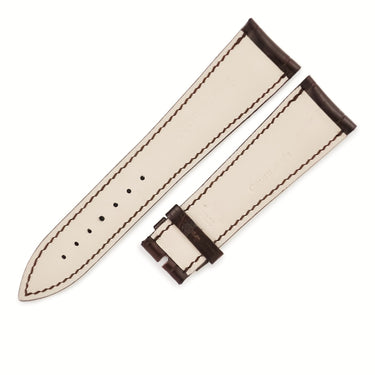 ブランパン BLANCPAIN ブラウン クロコダイル 腕時計パーツ 新品同様 純正 替え クロコ レザー 本革 ベルト バンド マット 艶なし 予備 交換 22ｍｍ ブラウン こげ茶