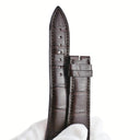 ブランパン BLANCPAIN ブラウン クロコダイル 腕時計パーツ 新品同様 純正 替え クロコ レザー 本革 ベルト バンド マット 艶なし 予備 交換 22ｍｍ ブラウン こげ茶