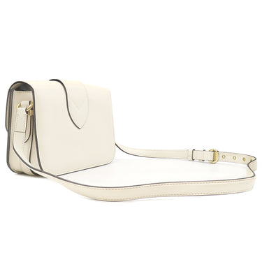 ルイヴィトン LOUIS VUITTON LVPONT9 LVポンヌフ M55950 クレーム スムースレザー ショルダーバッグ ゴールド金具 白 LVサークル