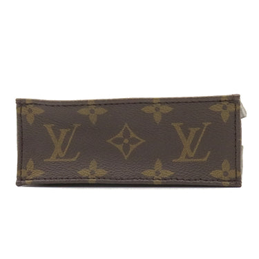 ルイヴィトン LOUIS VUITTON プティット サックプラ M81295 モノグラム モノグラムキャンバス 2WAYバッグ ゴールド金具 茶 ハンドバッグ ショルダーバッグ