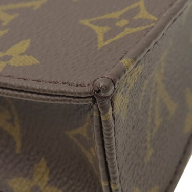 ルイヴィトン LOUIS VUITTON プティット サックプラ M81295 モノグラム モノグラムキャンバス 2WAYバッグ ゴールド金具 茶 ハンドバッグ ショルダーバッグ