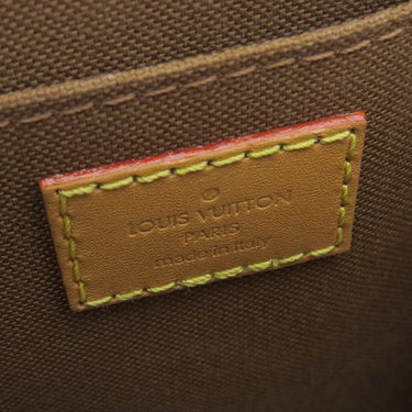 ルイヴィトン LOUIS VUITTON プティット サックプラ M81295 モノグラム モノグラムキャンバス 2WAYバッグ ゴールド金具 茶 ハンドバッグ ショルダーバッグ