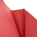 エルメス HERMES ベアンスフレ ローズリップスティック シェーブル 長財布 シルバー金具 二つ折り財布