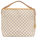ルイヴィトン LOUIS VUITTON ディライトフル MM N41448 ダミエアズール ダミエアズールキャンバス ショルダーバッグ ゴールド金具 白