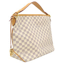 ルイヴィトン LOUIS VUITTON ディライトフル MM N41448 ダミエアズール ダミエアズールキャンバス ショルダーバッグ ゴールド金具 白