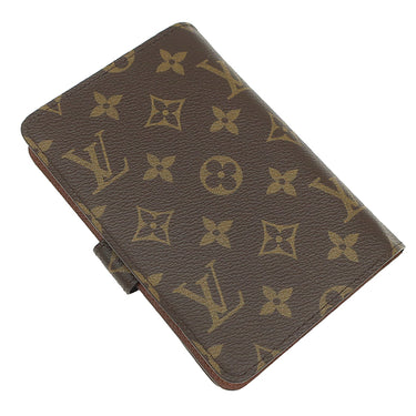 ルイヴィトン LOUIS VUITTON ポルトパピエ ジップ M61207 モノグラム モノグラムキャンバス 二つ折り財布 ゴールド金具 茶