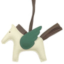 エルメス HERMES ロデオPM ペガサス クレ×ショコラ×ヴェールモワイヤン アニューミロ バッグチャーム オフホワイト こげ茶 緑