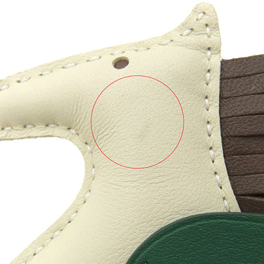 エルメス HERMES ロデオPM ペガサス クレ×ショコラ×ヴェールモワイヤン アニューミロ バッグチャーム オフホワイト こげ茶 緑