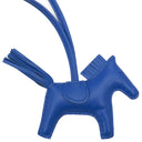 エルメス HERMES ロデオPM ブルーフランス アニューミロ バッグチャーム 青 ソーブルー