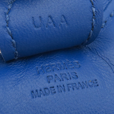 エルメス HERMES ロデオPM ブルーフランス アニューミロ バッグチャーム 青 ソーブルー