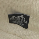 エルメス HERMES ブリッド ア ブラック GM ナチュラル コットン ポーチ シルバー金具 アイボリー ハンドバッグ バニティバッグ