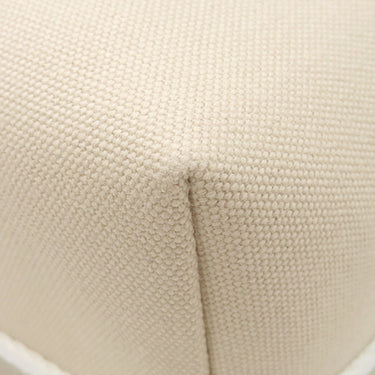 エルメス HERMES ブリッド ア ブラック GM ナチュラル コットン ポーチ シルバー金具 アイボリー ハンドバッグ バニティバッグ