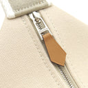 エルメス HERMES ブリッド ア ブラック GM ナチュラル コットン ポーチ シルバー金具 アイボリー ハンドバッグ バニティバッグ