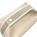 エルメス HERMES ブリッド ア ブラック GM ナチュラル コットン ポーチ シルバー金具 アイボリー ハンドバッグ バニティバッグ