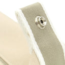 エルメス HERMES ブリッド ア ブラック GM ナチュラル コットン ポーチ シルバー金具 アイボリー ハンドバッグ バニティバッグ