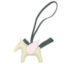 エルメス HERMES ロデオPM ペガサス クレ×ヴェールシプレ×モーヴペール アニューミロ バッグチャーム オフホワイト 緑 ピンク