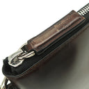 ベルルッティ BERLUTI ニノ GM クラッチ ブラウン ヴェネチアレザー クラッチバッグ シルバー金具 茶 スクリットレザー