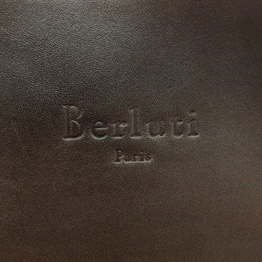 ベルルッティ BERLUTI ニノ GM クラッチ ブラウン ヴェネチアレザー クラッチバッグ シルバー金具 茶 スクリットレザー