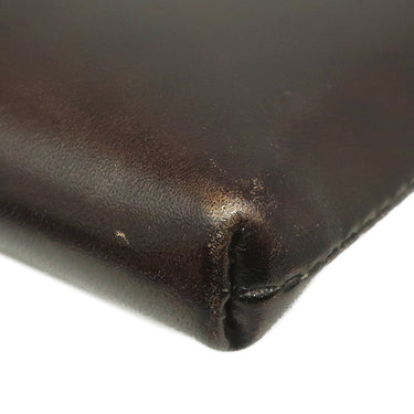 ベルルッティ BERLUTI ニノ GM クラッチ ブラウン ヴェネチアレザー クラッチバッグ シルバー金具 茶 スクリットレザー