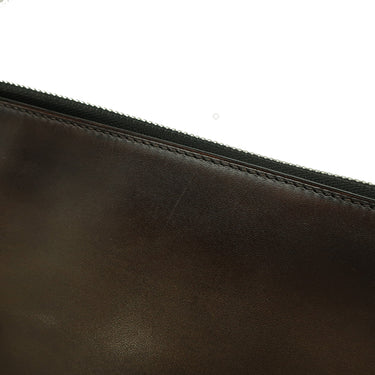 ベルルッティ BERLUTI ニノ GM クラッチ ブラウン ヴェネチアレザー クラッチバッグ シルバー金具 茶 スクリットレザー