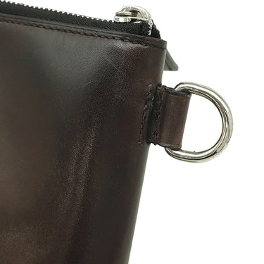 ベルルッティ BERLUTI ニノ GM クラッチ ブラウン ヴェネチアレザー クラッチバッグ シルバー金具 茶 スクリットレザー