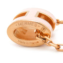エルメス HERMES ポップアッシュ ミニ ペンダント ローズドラジェ×ピンクゴールド GP ラッカー ネックレス ローズゴールド金具 Hモチーフ
